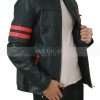 Mens Cafe Racer Black Biker Quilted Leather Jacket