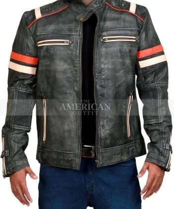 Men’s Café Racer Leather Jacket