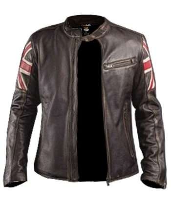 Men’s Vintage Cafe Racer Motorcycle Brown Jacket
