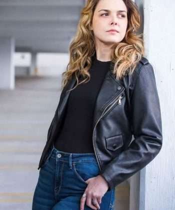 V The Flock Natalie Hurt Black Leather Jacket