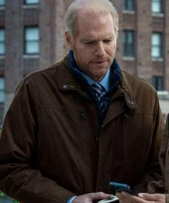 Scott Anderson Suspicion Noah Emmerich Brown Cotton Jacket