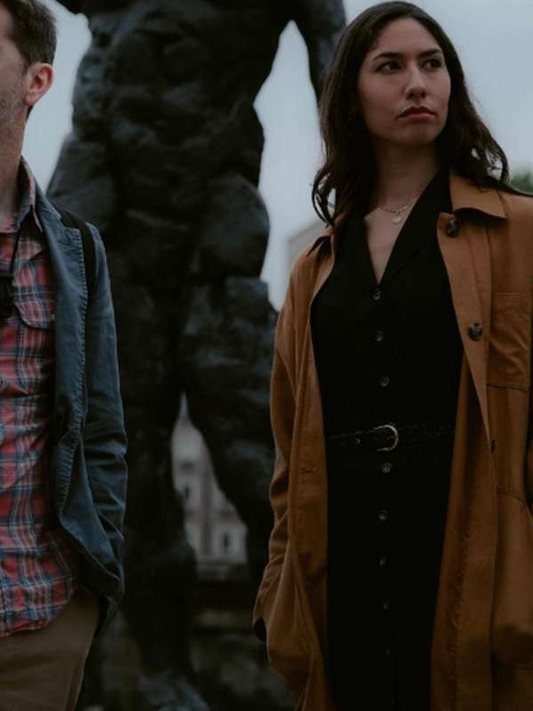 Julie Millaud Nothingman Brown Cotton Trench Coat