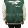 Princess Diana Varsity Wool Jacket Green and White Jacket