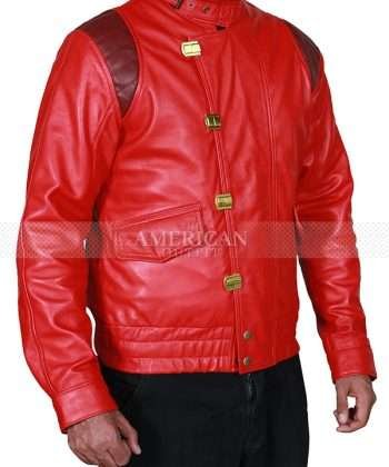 Akira Kaneda Red Capsule Bomber Leather Jacket