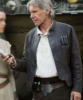 Han Solo Star Wars The Force Awakens Brown Leather Jacket