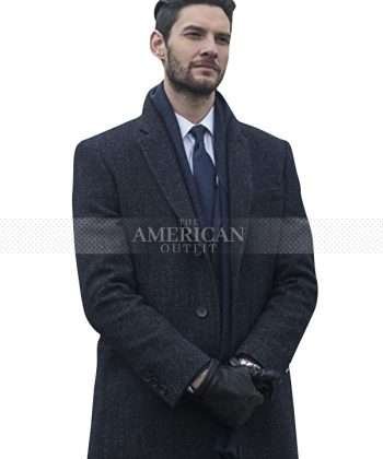 Billy Russo The Punisher Black Wool Coat