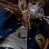 Yellowjackets Ella Purnell Blue and Yellow Jacket