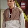 Jim Parsons TV Series The Big Bang Theory Brown Cotton Jacket
