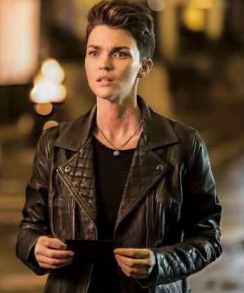 Ruby Rose TV Series Batwoman Black Quilted Jacket