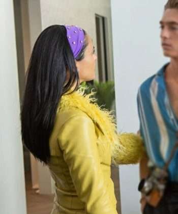 Do Revenge Camila Mendes Yellow Leather Jacket