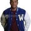 Michael Xavier Christmas Comes Twice Movie Blue Wool Jacket