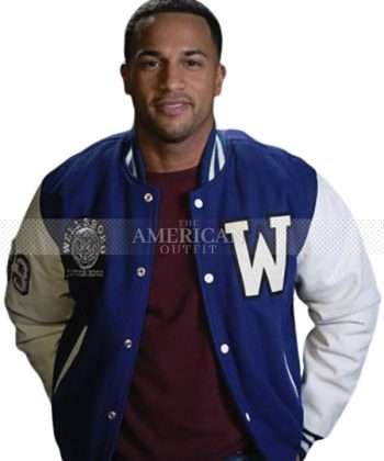 Michael Xavier Christmas Comes Twice Movie Blue Wool Jacket