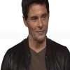 James Marsden Disenchanted (2022) Brown Bomber Leather Jacket