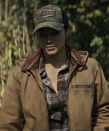 Stephanie Arcila Don't Breathe 2 Movie Brown Hooded Leather Jacket