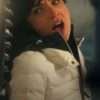 Gal Gadot Heart of Stone White Puffer Jacket
