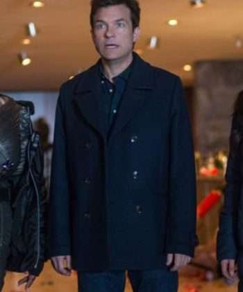 Office Christmas Party Jason Bateman Black Wool Coat