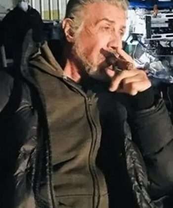 Samaritan Sylvester Stallone Black Puffer Jacket