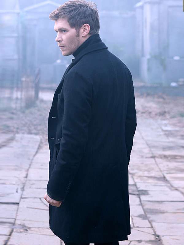 Joseph Morgan The Originals Black Wool Trench Coat TV Series The Originals Joseph Morgan Black Wool Coat