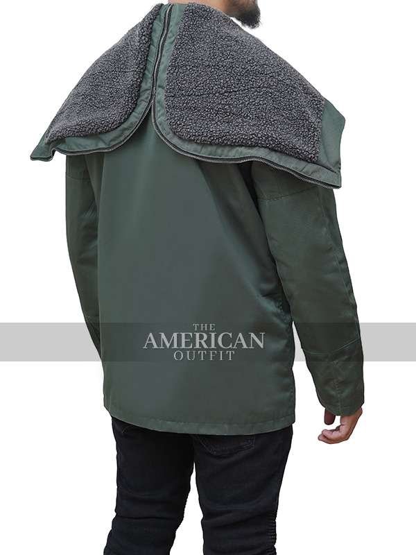 Justin Hartley The Noel Diary (2022) Green Hooded Jacket