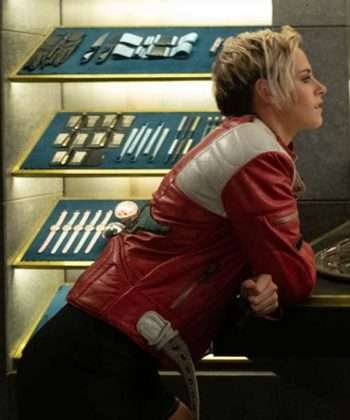 Charlie's Angels Kristen Stewart Red Leather Jacket