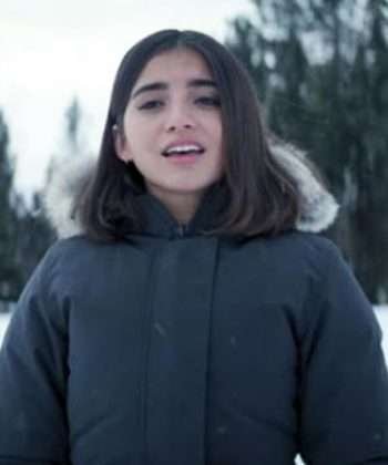 Isabela Merced Let It Snow Movie Hooded Cotton Jacket