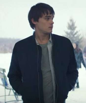 Mitchell Hope Let It Snow Blue Bomber Cotton Jacket