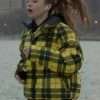 TV Series Emily In Paris Lily Collins Yellow Plaid Jacket