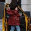 Dakota Johnson Dakota Maroon Jacket