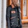 Power Book II Ghost Tariq St. Patrick Black Leather Jacket