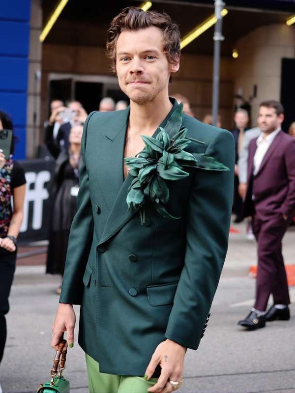 My Policeman Harry Styles Event Night Green Suit