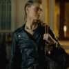 Zoe Night Teeth Black Motorcycle Leather Jacket