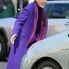 TV Series Only Murders in the Building Martin Short Purple Wool Coat