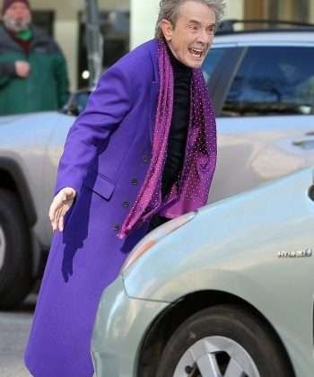 TV Series Only Murders in the Building Martin Short Purple Wool Coat