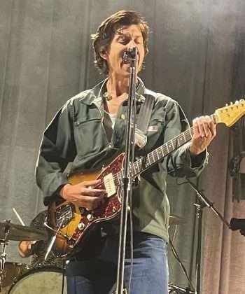 English Musician Alex Turner Primavera Sound Los Angeles Green Cotton Jacket