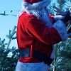 Silent Night Movie Rick Skene Santa Claus Red Shearling Coat