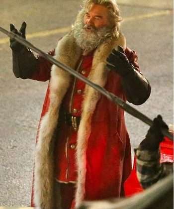 The Christmas Chronicles Santa Claus Red Leather Coat
