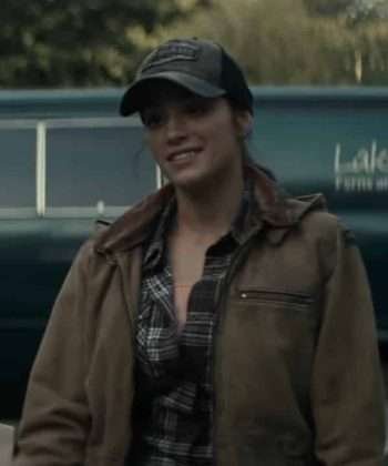 Don't Breathe 2 Stephanie Arcila Brown Leather Jacket