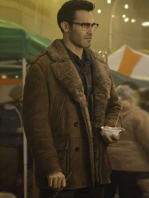 Clark Kent TV Series Superman and Lois Brown Leather Coat