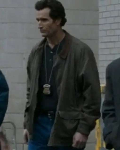 Chris Caysen City On A Hill Season 3 Grey Cotton Jacket