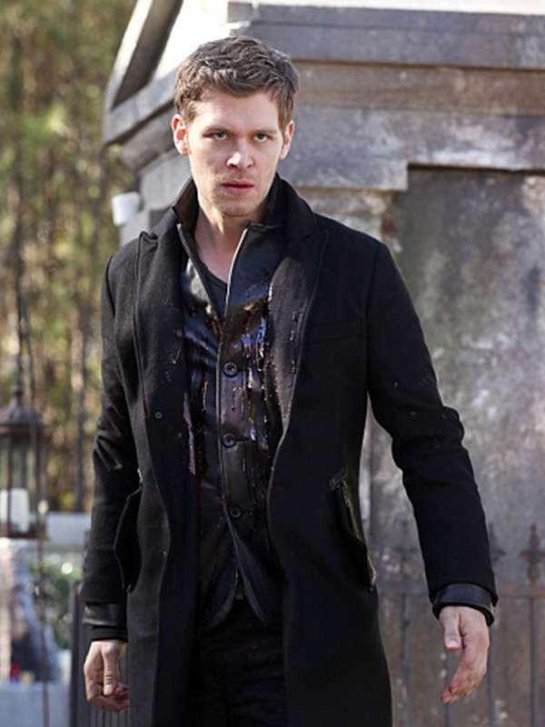 TV Series The Originals Joseph Morgan Black Wool Coat Joseph Morgan The Originals Black Wool Trench Coat