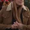 Alexandra Breckenridge TV Series Virgin River Brown Shearling Cotton Jacket