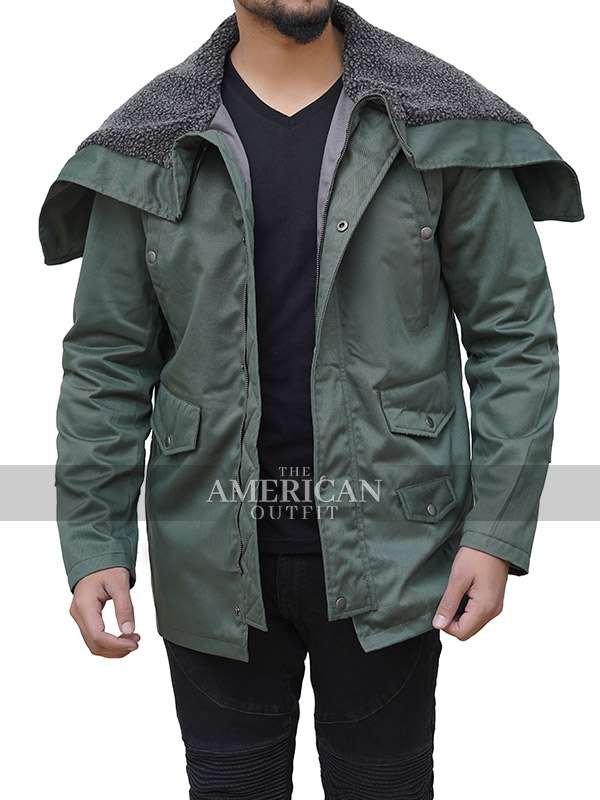 Jacob Turner Green Hooded Jacket