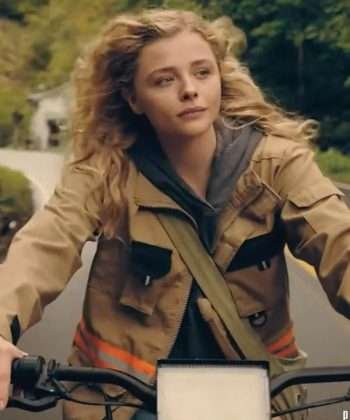 Chloë Grace Moretz The Peripheral Season 01 (2022) Brown Cotton Jacket