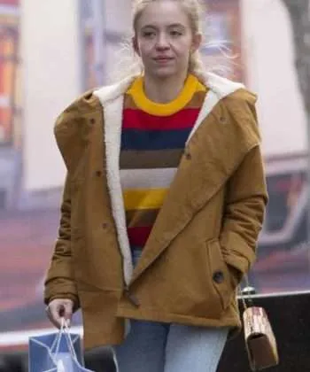 Sydney Sweeney The Voyeurs Brown Jacket