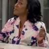Tina Butler TV Series The Neighborhood Pink Floral Jacket