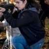 TV Series The Walking Dead Alanna Masterson Black Bomber Jacket