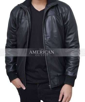 Brad Pitt Allied Black Leather Jacket