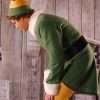 Elf Will Ferrell Green Shearling Christmas Wool Coat