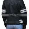 Womens Cafe Racer Black Leather Jacket