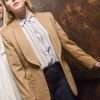 The InBetween Cassie Bishop Brown Wool Coat